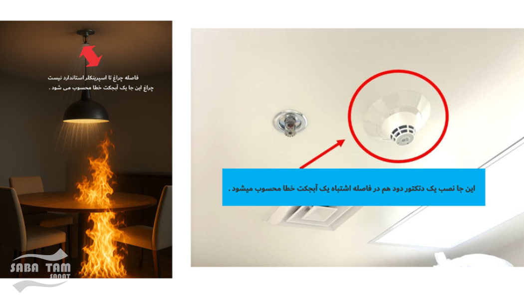 فاصله استاندارد اسپرینکلر